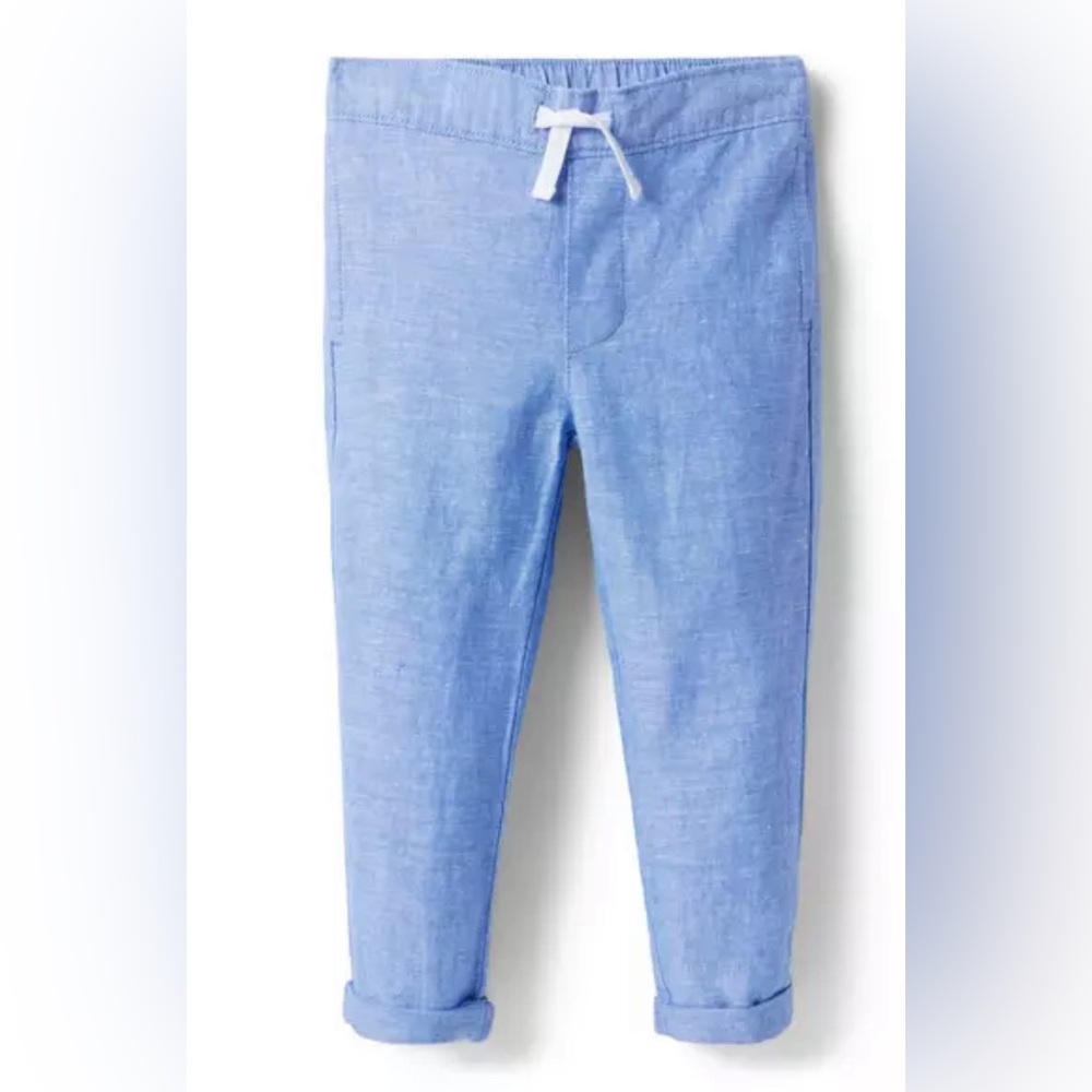Janie and Jack Linen pants New with tags Blue Size 12